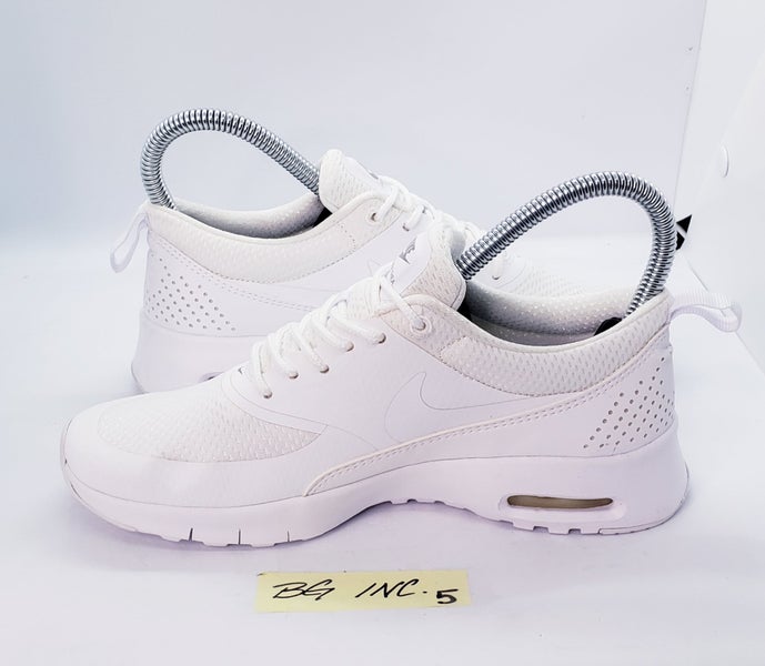 Nike Air Max Thea Youth Shoes Triple White Running Shoes SIZE 4Y / 5.5 Women NEW