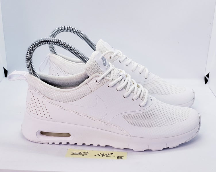 Nike Air Max Thea Youth Shoes Triple White Running Shoes SIZE 4Y / 5.5 Women NEW