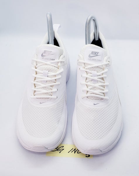 Nike Air Max Thea Youth Shoes Triple White Running Shoes SIZE 4Y / 5.5 Women NEW