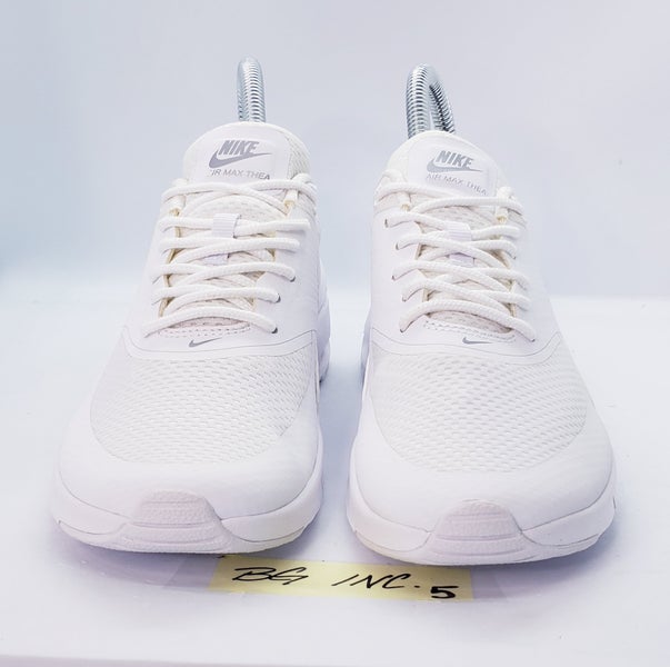 Nike Air Max Thea Youth Shoes Triple White Running Shoes SIZE 4Y / 5.5 Women NEW