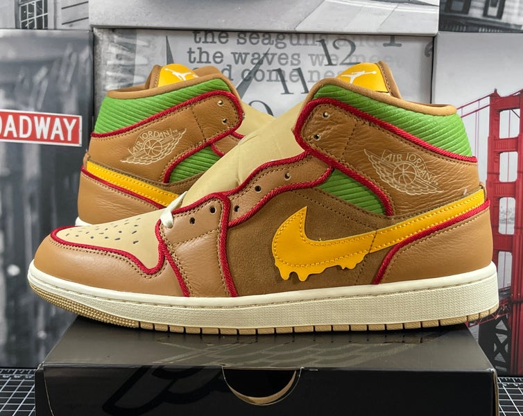 Nike Men's Air Jordan 1 Mid SE 'Cheeseburger'  IB7403-224 NEW
