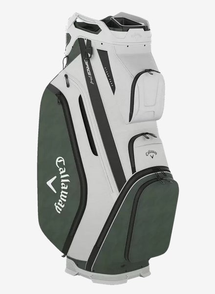 NEW Callaway Golf 2024 Org 14 Khaki/Jade Hounds Cart Golf Bag