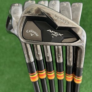 Callaway Apex 19 Pro Black Smoke Iron Set 4-P / Project X LZ Black 6.5