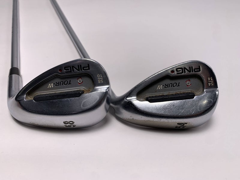 Ping Tour-W Silver Wedge Set 54* 14 58* 10 Maroon Dot AWT Extra Stiff Steel RH