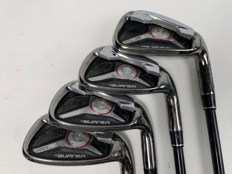 TaylorMade Burner Plus Iron Set 7-PW REAX 65g Regular Graphite Mens RH