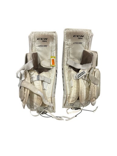 Used CCM Goalie Leg Pads Inter White 32" 11847-S000025818