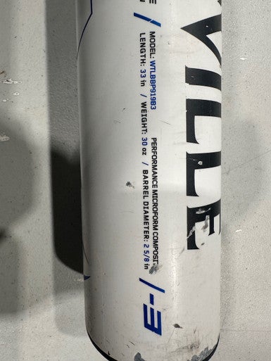 Used Louisville Slugger Prime 919 Bb Sb High School -3 Bat 33" 11628-s000169498
