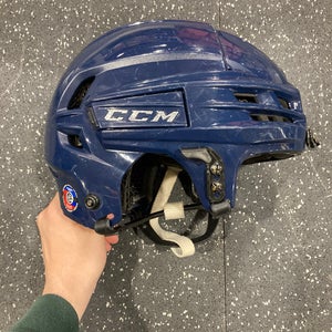 Used Navy Blue Medium CCM Super Tacks X Helmet