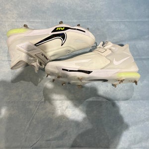 Adult Nike Nike Force Zoom Trout 8 Elite High Top Metal White Men's Size 16.0 (Used)