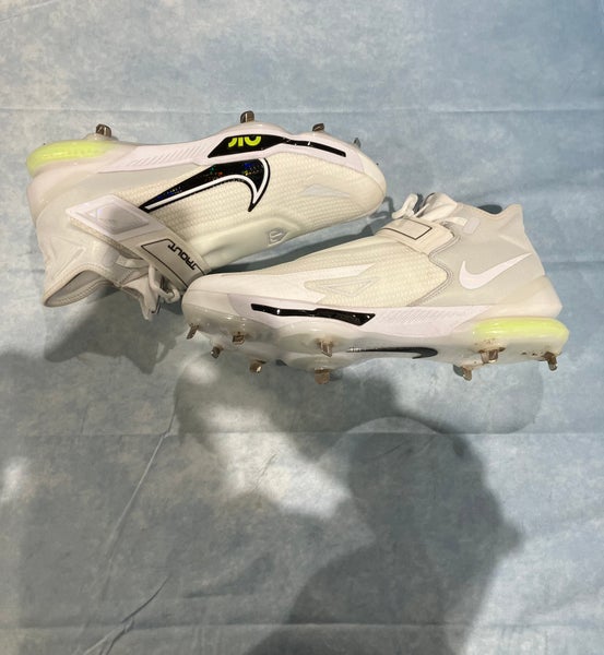 Adult Nike Nike Force Zoom Trout 8 Elite High Top Metal White Men's Size 16.0 (Used)