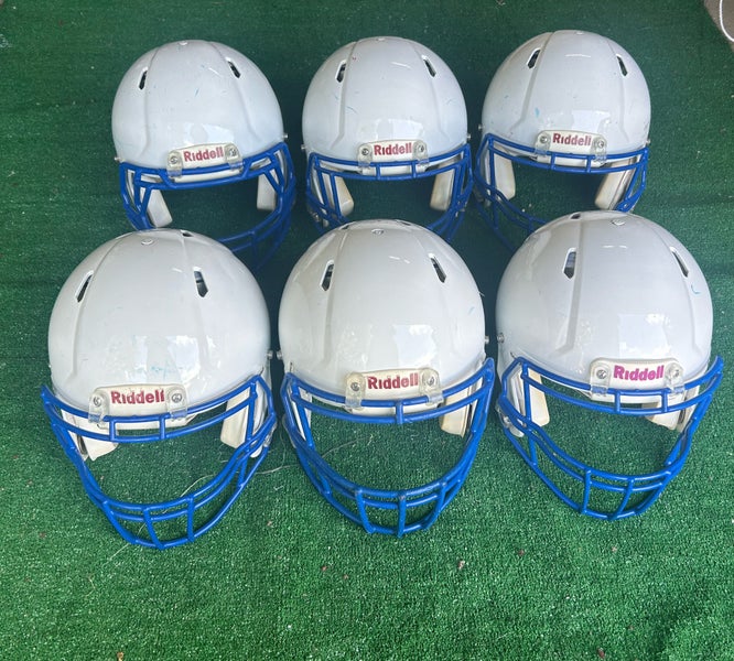 Bundle 6 Helmets Riddell Speed Football Adult 3M, 3Large