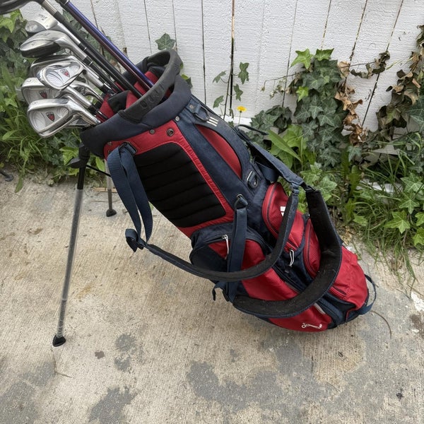 GolfSmith Mens Right Handed Golf Club Complete Set With Adidas Golf Stand Bag