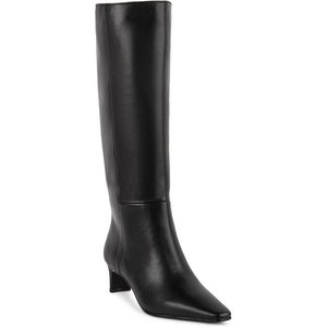 Steve Madden Dagne Boots Women's US 7 Black Leather Pointed Toe Knee High PQ131