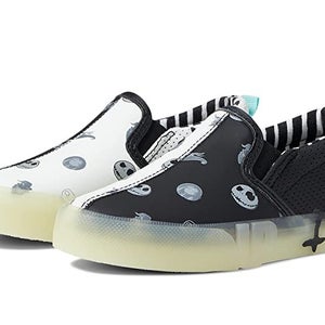 Ground Up Nightmare Before Christmas-Glow In The Dark Kids 3 Black Shoes PQ120