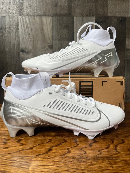 Nike Vapor Edge Pro 360 2 Football Cleats White Silver  display picture 3