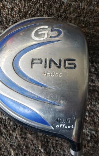 46 IN PING G-5 TITANIUM 460CC OFFSET 10.5 DEG DRIVER GOLF CLUB EXCELL W NO MARKS