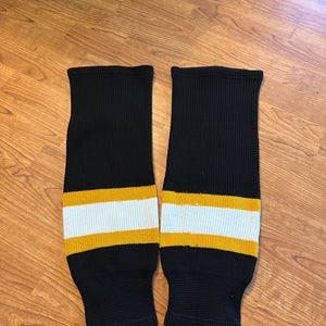 Black Large Senior  Knit Socks (New)