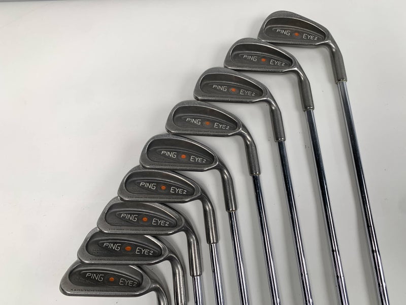 Ping Eye 2 Iron Set 3-PW+SW Orange Dot Karsten ZZ-Lite Regular Steel Mens RH