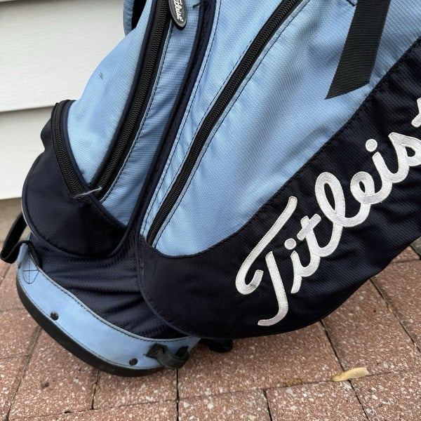 Titleist 6 Way Divider Stand Bag Dark Blue Light Blue White Dual Strap Golf Bag