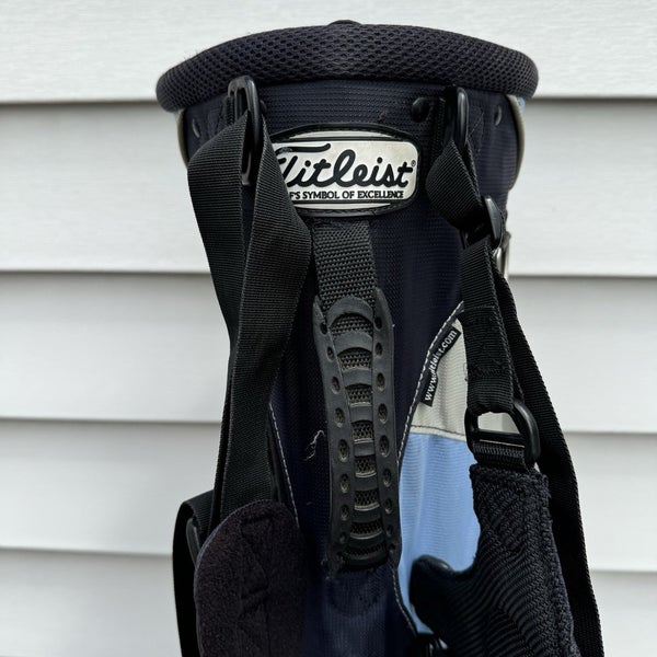 Titleist 6 Way Divider Stand Bag Dark Blue Light Blue White Dual Strap Golf Bag