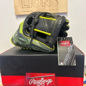 2024 Rawlings Right Hand Throw Black/Green/Yellow Infield REV1X Baseball Glove 11.75" (New)