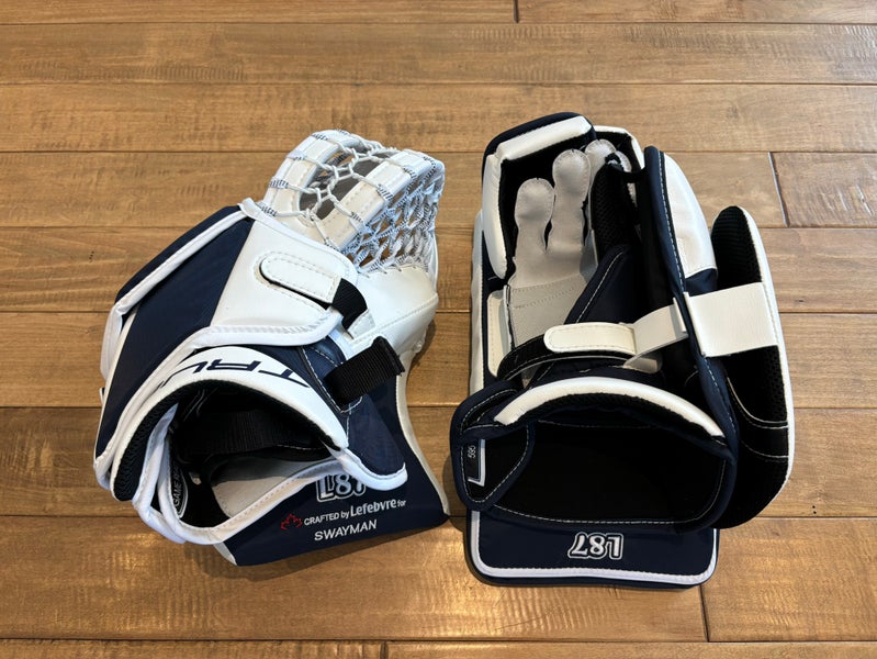 True Catalyst PX5 - Used Pro Stock Goalie Full Set (White/Red/Yellow)
