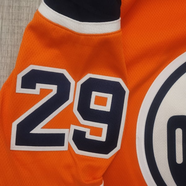 Official Leon Draisaitl Edmonton Oilers Orange Breakaway Jersey women's XL