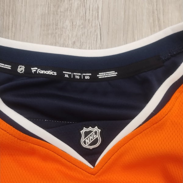 Official Leon Draisaitl Edmonton Oilers Orange Breakaway Jersey women's XL