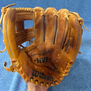 Wilson Right Hand Throw Outfield George Brett MVP Baseball Glove  (Used)