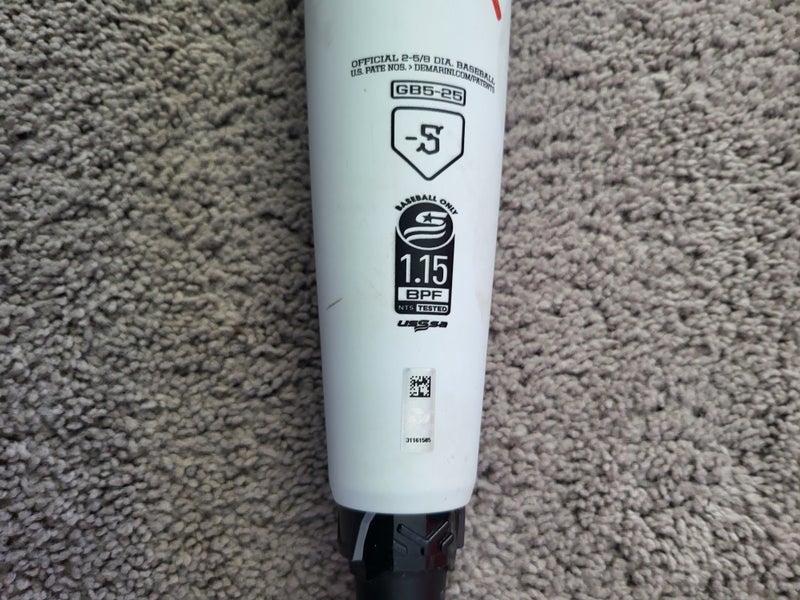 2025 DeMarini The Goods USSSA Certified Bat (-5) Alloy 28 oz 33" (Used)