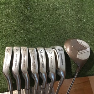 Northwestern Pro Bilt Plus Irons & Wood Set (3-PW, No 8i & 3W) Mid Firm Steel