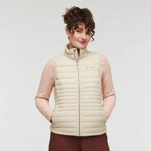Cotopaxi Fuego Vest Womens Small Cream 800-Down Insulated Full Zip Outdoor QLW28