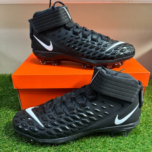 *SOLD* Nike Force Savage Pro 2 Mens Football Cleats Black White AH4000-002 Size 14 NEW