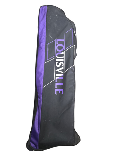 Used Louisville Slugger WHEELED BAG BB/SB Player Wheeled Bag Purple 11617-S000323596