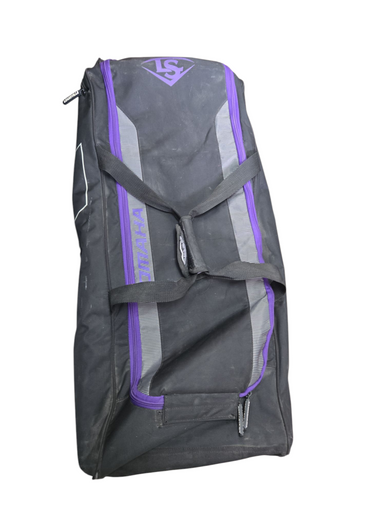 Used Louisville Slugger WHEELED BAG BB/SB Player Wheeled Bag Purple 11617-S000323596