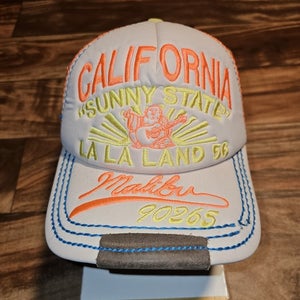 Vintage TRUE RELIGION California Malibu 90265 Trucker Designer Strapback Hat