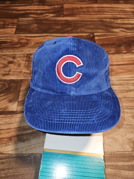 Vintage Chicago Cubs Corduroy Sports MLB 90s Chicago Tribute Hat Cap Snapback