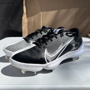 Nike Force Zoom Trout 7 Pro Baseball Cleats Mens 13 Black White CQ7224-005 NWT