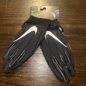 Size XL Nike Superbad 5.0 Leather FG Football Gloves CK2999-017 Black