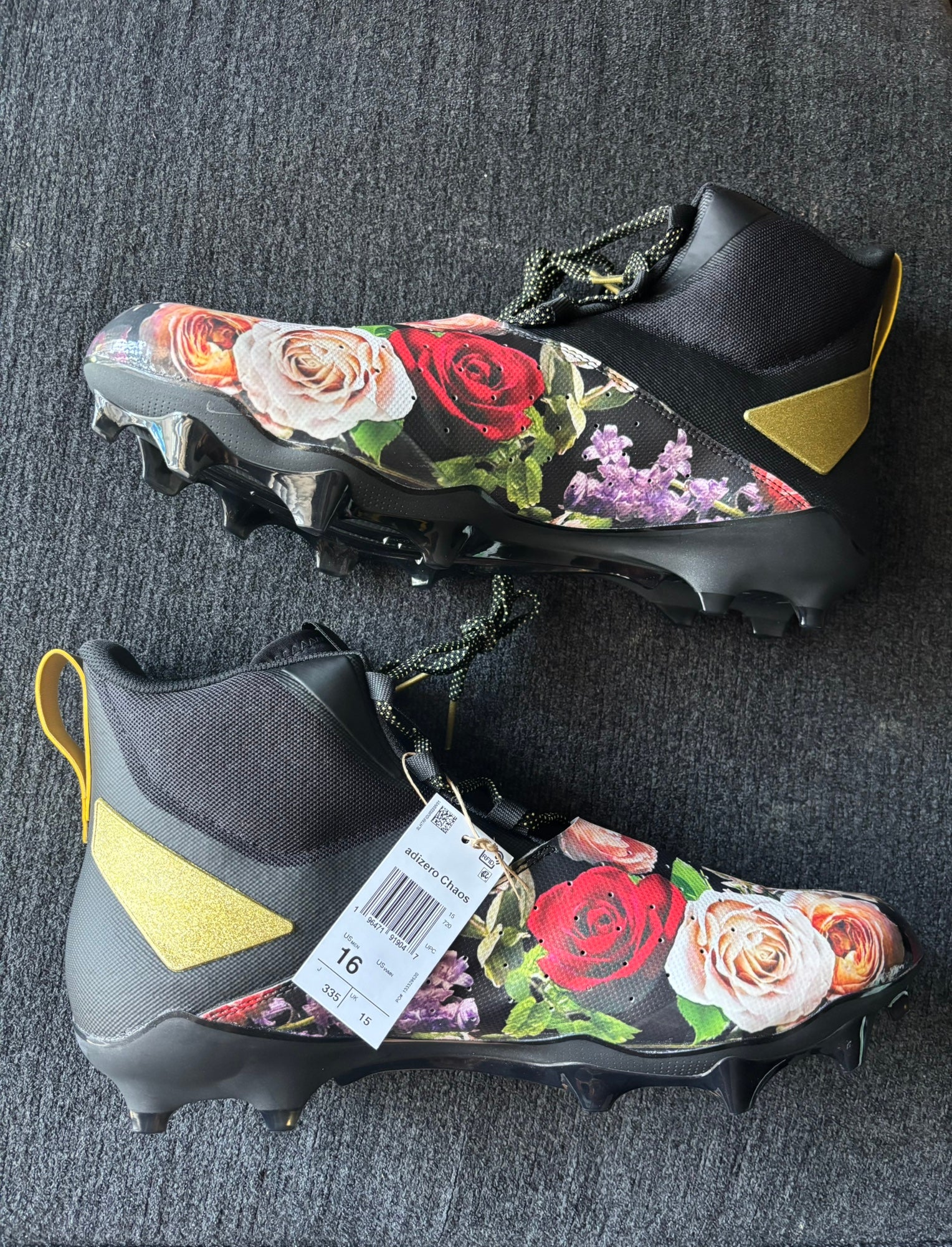 Adidas Adizero Georgia Tech 404 Team Issue PE Football Cleats GY5664 Mens 16 NEW Adidas Adizero Georgia Tech 404 Team Issue PE Football  main image 3