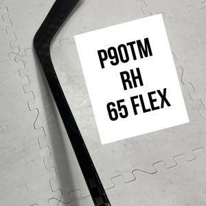 Senior(1x)Right P90TM 65 Flex 63” ProBlackStock™ Unbranded Blackouts Pro Stock Hockey Sticks