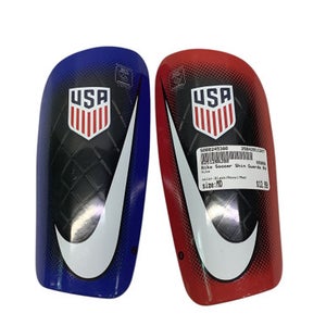 Used Nike Soccer Shin Guards Adult Black/Royal/Red MD 11347-S000245380