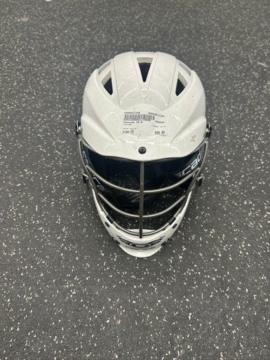 Used Cascade CS-R Lacrosse Helmet White One Size 11162-S000427146