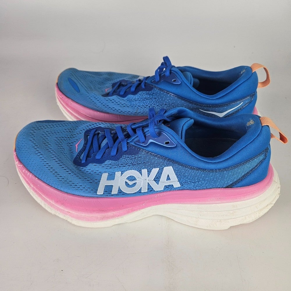 Hoka One One Bondi 8 Coastal Sky Blue Pink Size 10.5 B  display picture 1