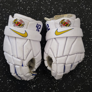 Used Nike VAPOR PRO BALTIMORE CRABS Lacrosse Gloves Mens White LG 11849-S000026935