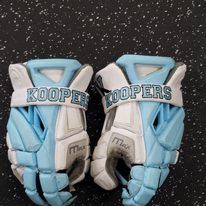 Used Maverik KOOPERS MAX GLOVES Lacrosse Gloves Mens White 12" 11849-S000026934