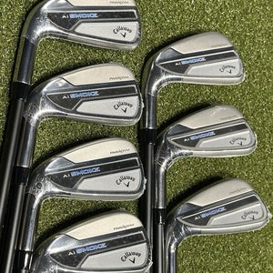 NEW Callaway Paradym AI Smoke Iron Set 5-PW, AW Graphite Cypher Fifty Regular LH