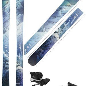 ROSSIGNOL BLACKOPS 98 W 170cm all mtn skis w/ bindings, new