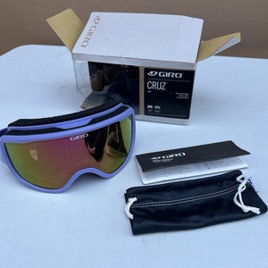 GIRO CRUZ - Snow Sports Goggles  -Adult Unisex Lilac/Amber Pink Anti-Fog Lens