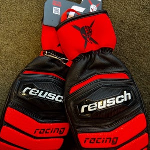 Red Adult Unisex Small Reusch Gloves (New)